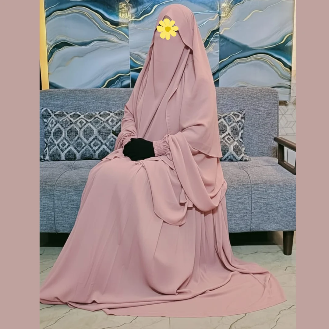 ? Cherry Fabrics Hoodie Hijab, Nose Niqab & Burkha Set Muttaki101