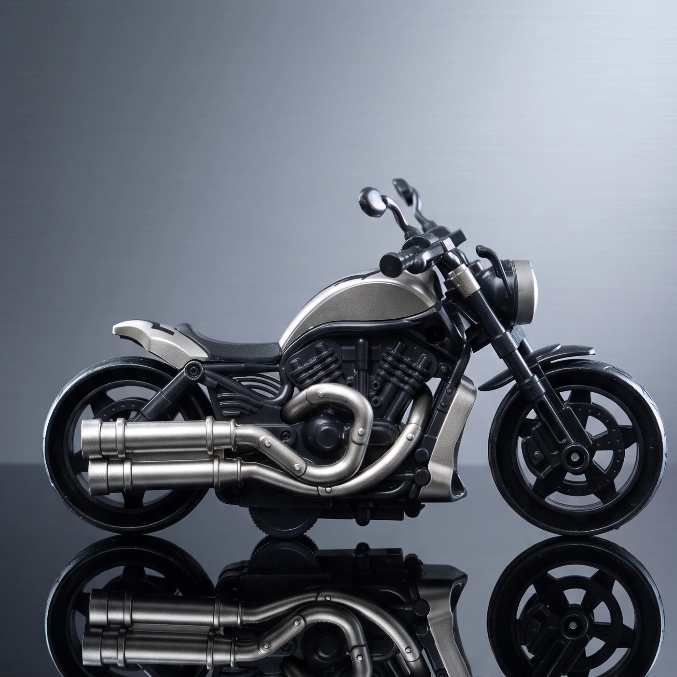 Super Harley Toy Motorcycle - Silver