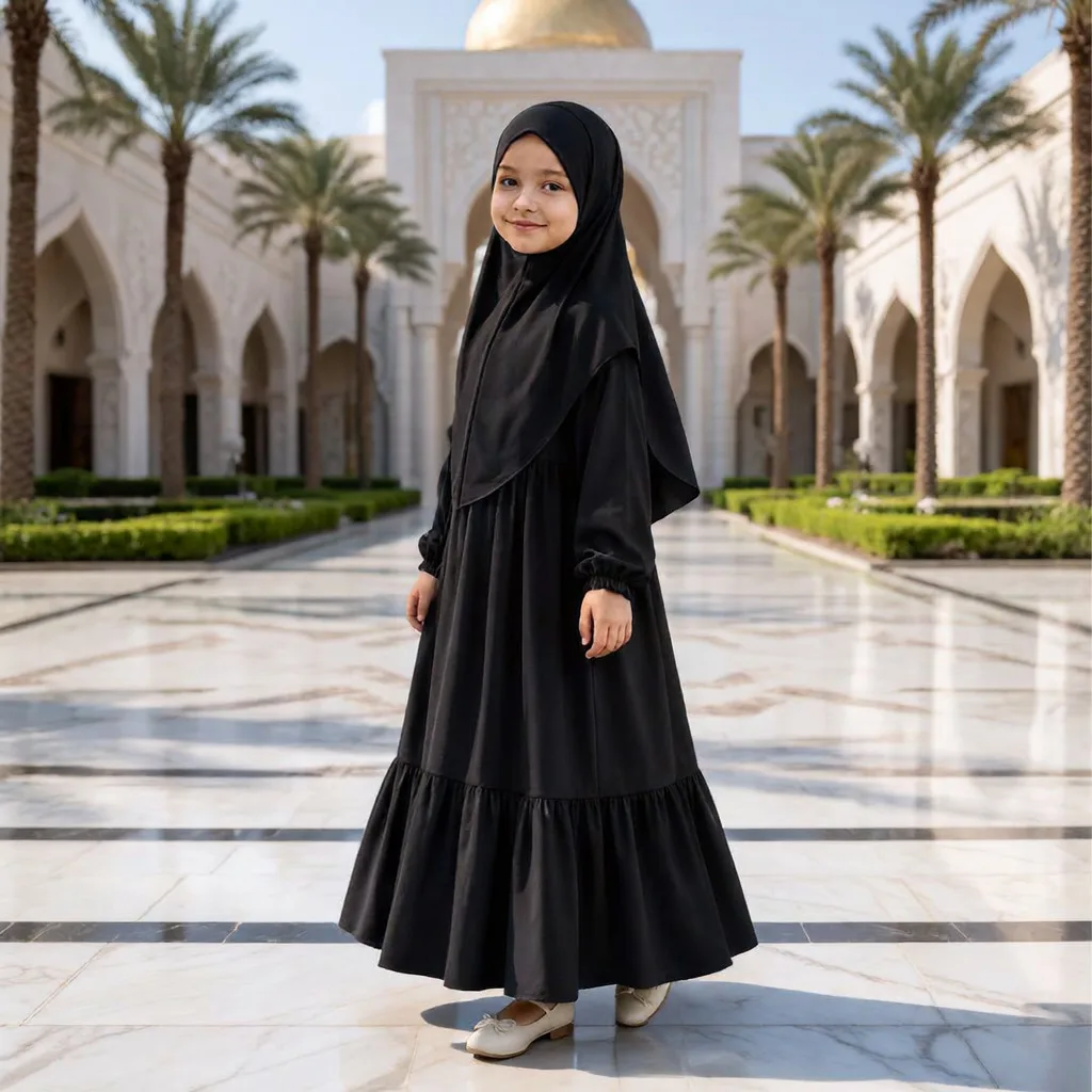 Kids Abaya Collection Borqa KCA109