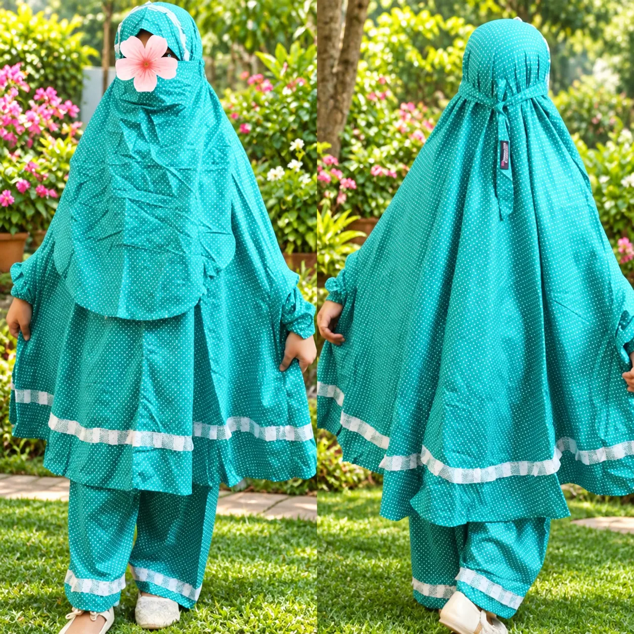 Kids Cotton Khimar Set KCK132