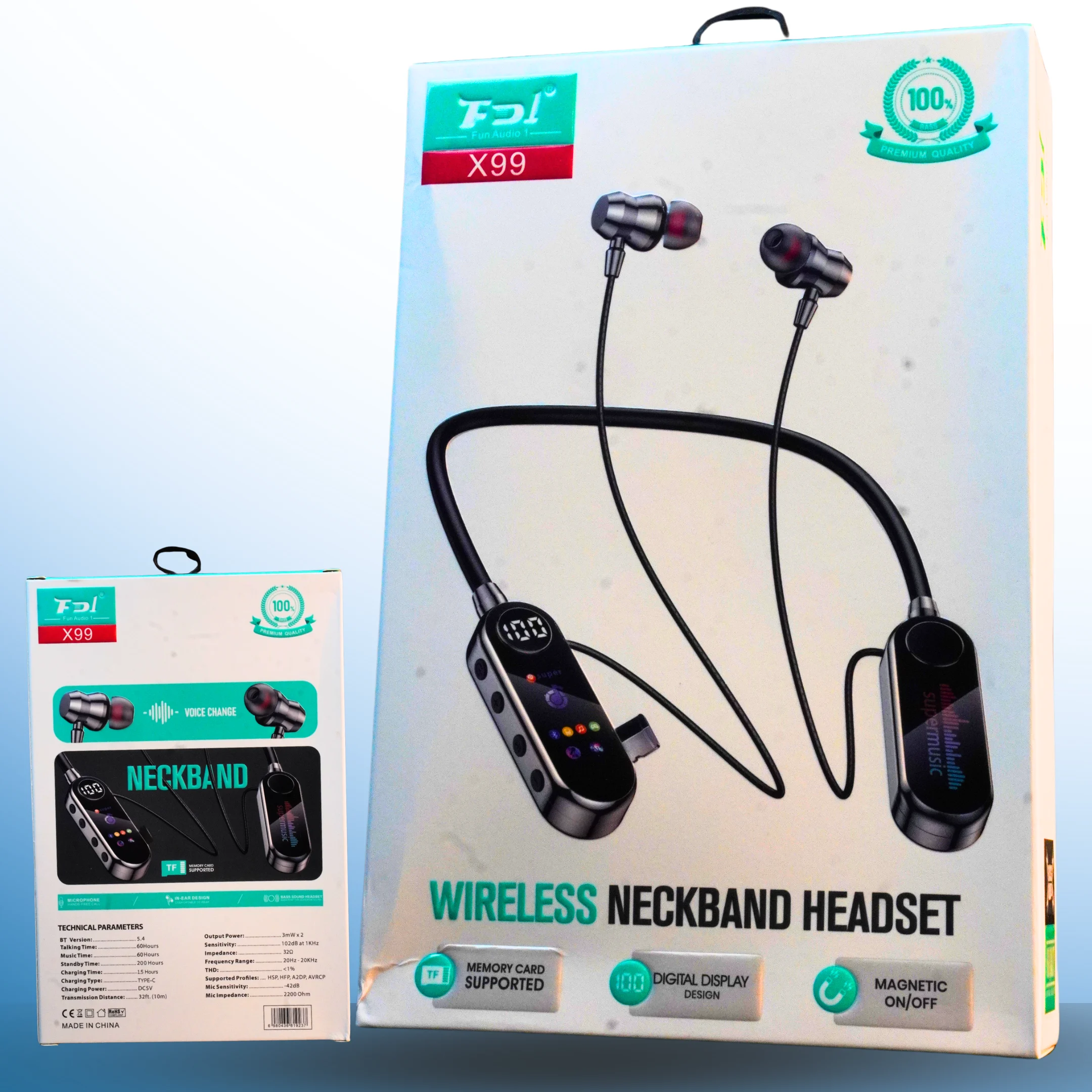 FD-X99 Wireless Headset - Neckband
