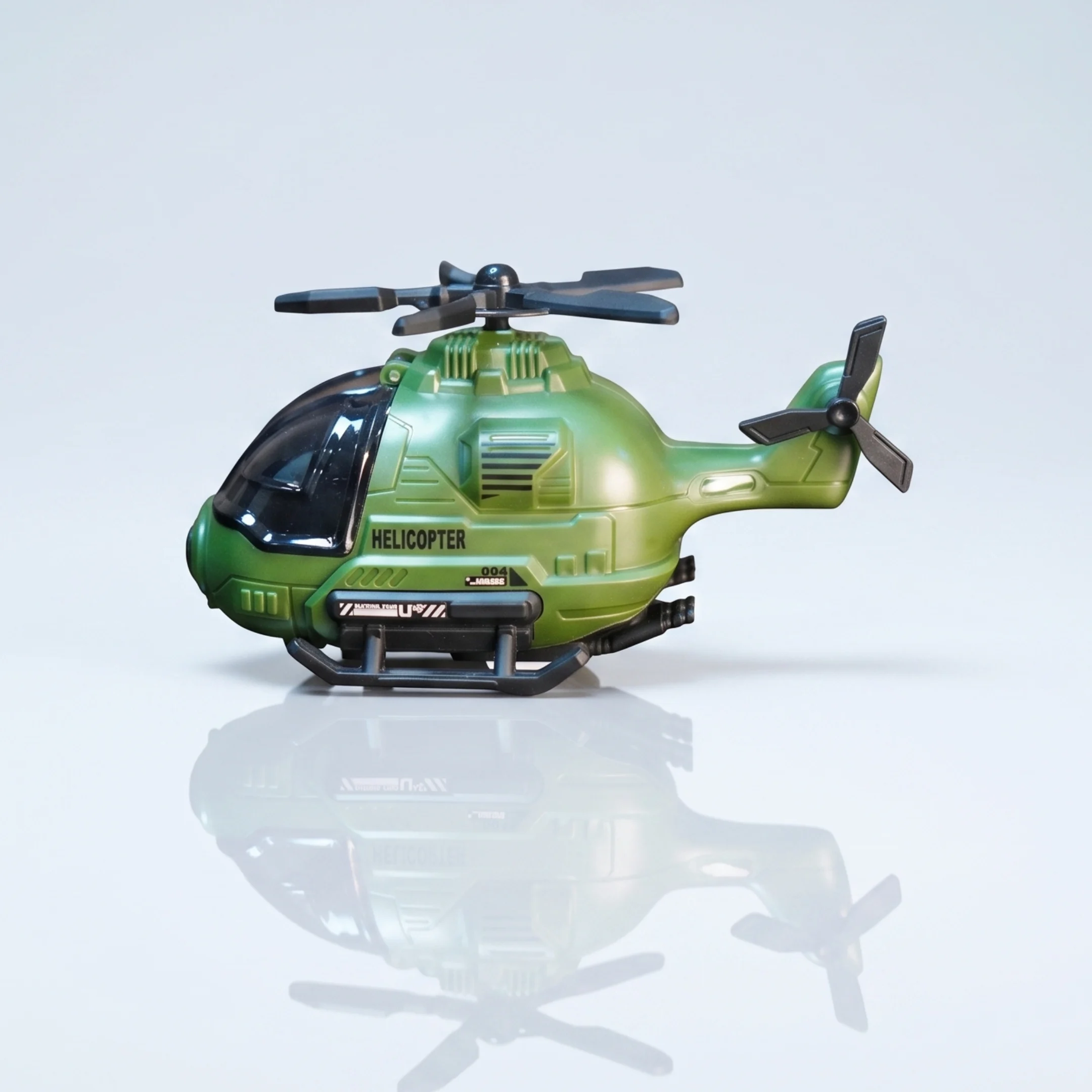Kids Toy Helicopter - Olive Green