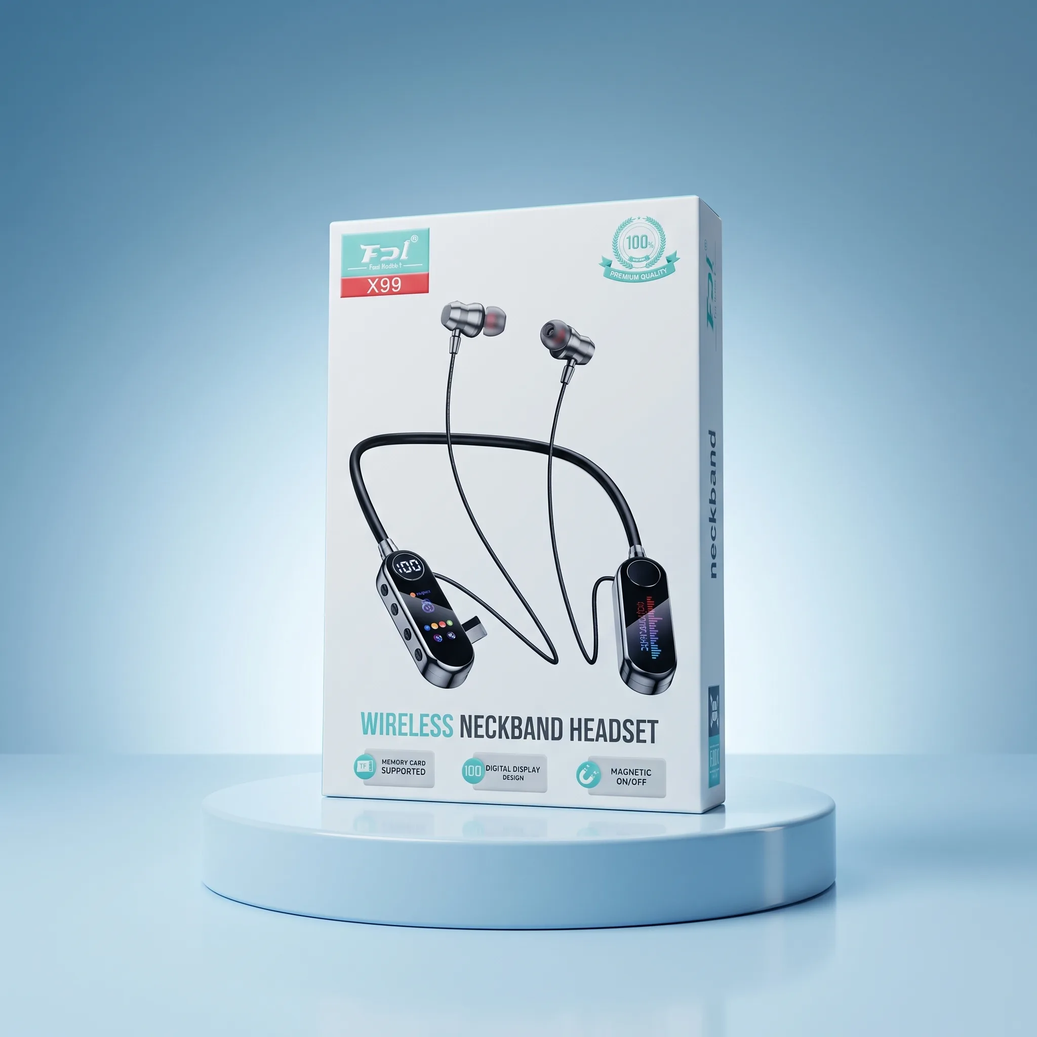 FD-X99 Wireless Headset - Neckband