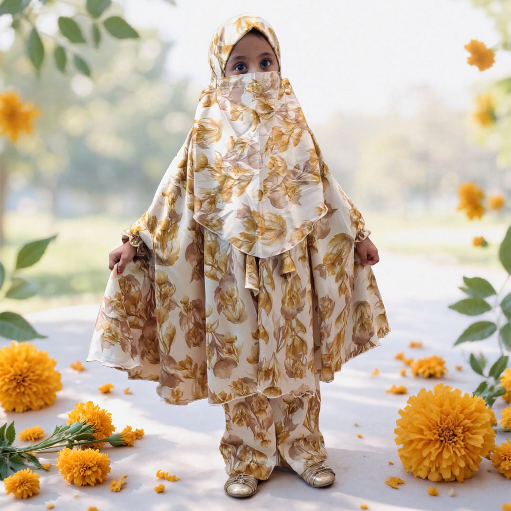 Kids Cherry Khimar Set KCKS127
